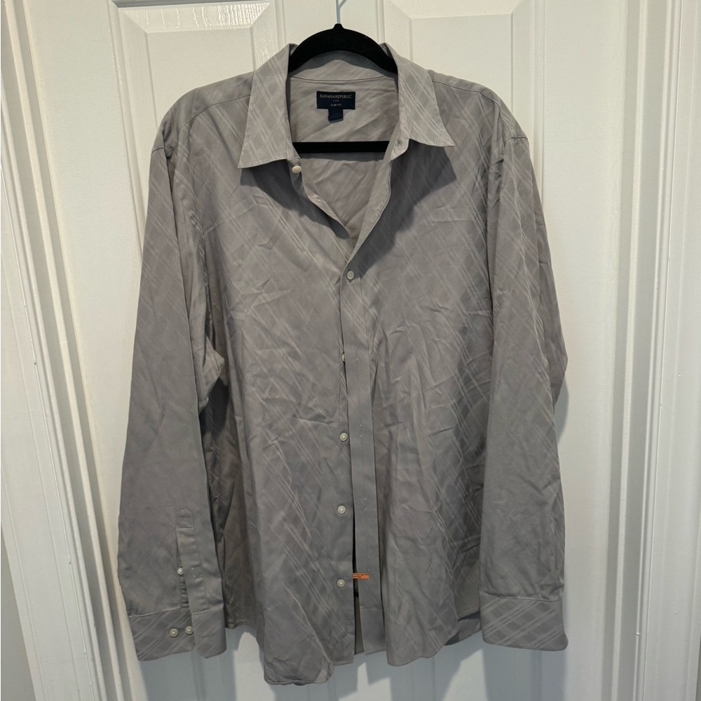 Mens Banana Republic Slim Fit Dress Shirt Size XL